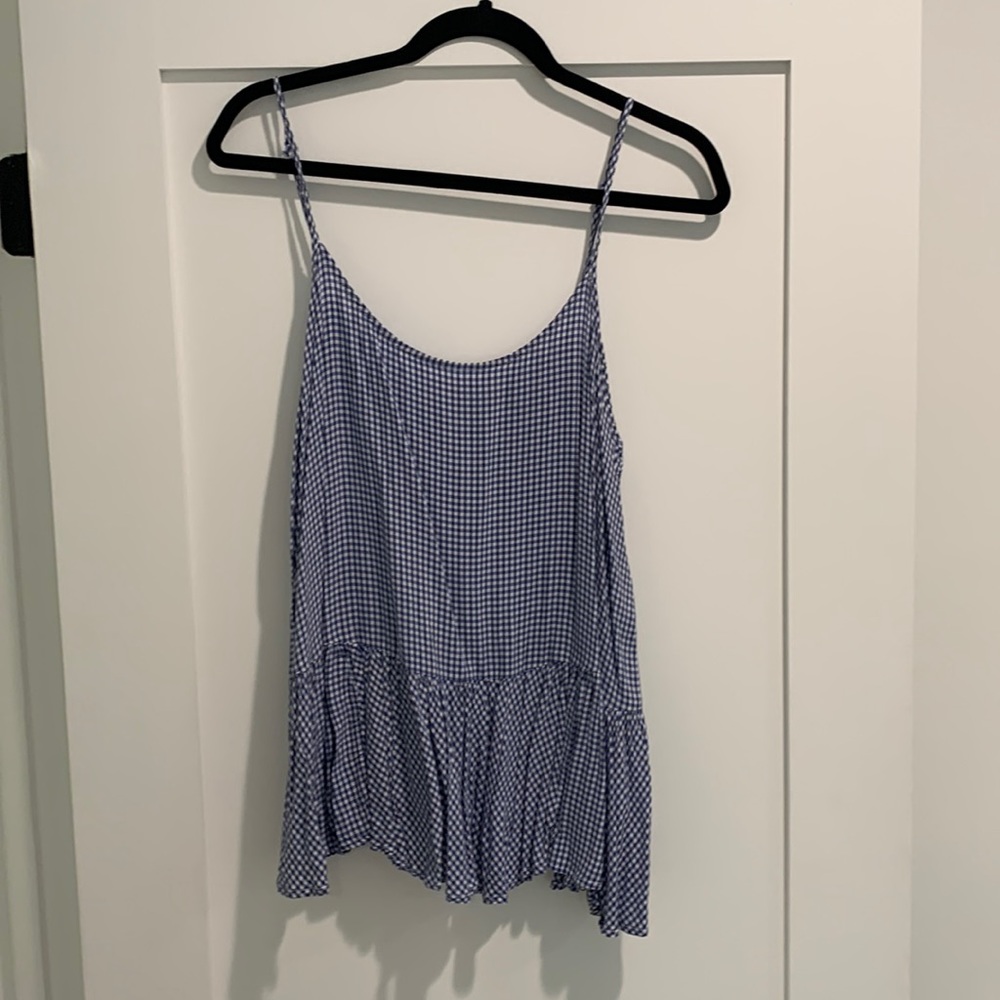 Straps, ruffle bottom